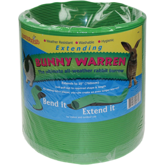 Клітка-тунель для кроликів Snugglesafe FlexiWeather, зелена