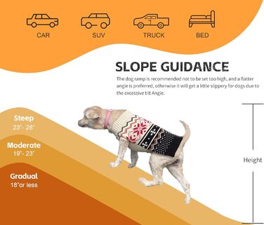 Рампа для собак PawStep 50893 – складана, з м'яким покриттям, для великих собак до 136 кг – для авто, SUV, вантажівок