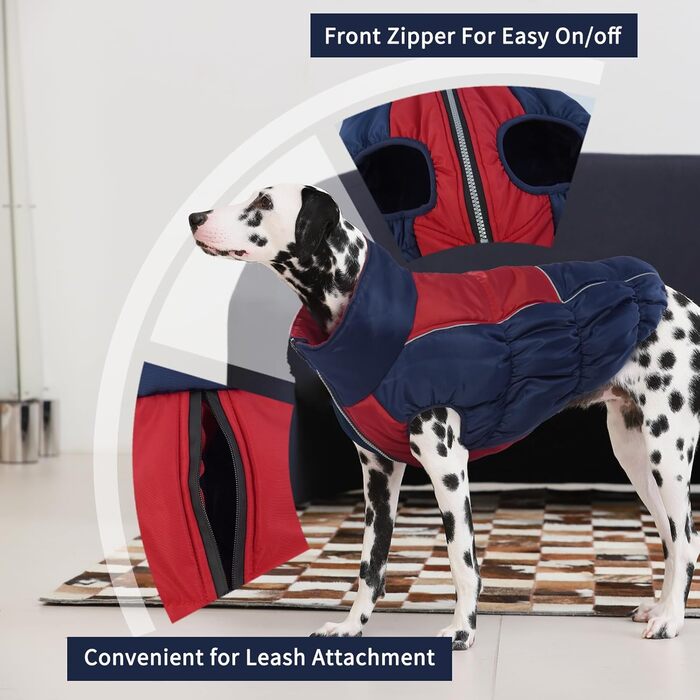 Зимові куртки та манто для собак IECOii: тепла, вітро- та водонепроникна модель, зелений, M (військово-зелений), блакитний