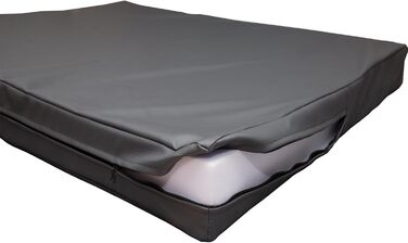 Килимок для собак CopcoPet Jumbo сірий 110 x 80 x 8 см - міцний, з штучної шкіри, легко миється, не слизький, для середніх собак, для дому, саду, переноски, кемпінгу