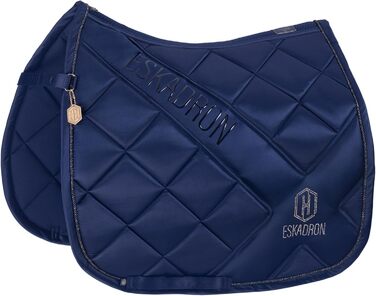 Плед для коня Eskadron Heritage Bicross Mattgloss Almond/Trueblue/vintagegreen, чорний, для конкурного тренування (Pony Dressur PD)