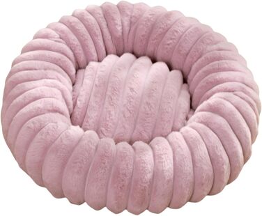 М'яке ліжко-подушка у вигляді пончика для собак та котів, фіолетовий, 70x70 см