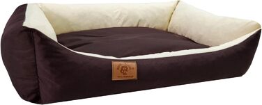 Крісло-лежанка для собак та котів Odol-Plu, 90x60 см, водонепроникне, коричнево-бежеве