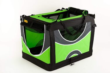 Транспортна переноска для собак та котів, 91x64x64 см. Переноска для собак, переноска для котів, клітка для тварин, переноска для подорожей, клітка для відпочинку (світло-зелена)