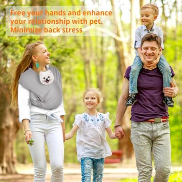 CUBY Сумка-переноска для собак, літня модель, рюкзак-переноска, підтримка спини, для собак, виготовлена з дихаючого матеріалу, 10 кг, світло-сіра