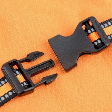 Водонепроникний дощовик для собак Ranphy середніх та великих порід, з захистом живота, світловідбиваючий, дихаючий, ультралегкий, для джек-расселів, лабрадорів, 6XL, зелений та чорний (4XL(Обхват грудей:70см), помаранчевий та сірий)