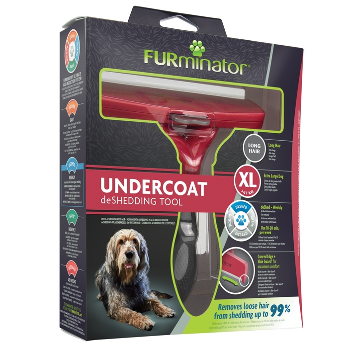 Щітка-гребінець Furminator для собак з довгою шерстю, розмір Giant