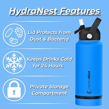 Термобутилка Sincere Gear HydraNest з ізоляцією та прихованим відділенням 170 мл для перекусів і дрібниць