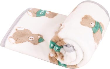 М'яка тепла ковдра для собак та котів з флісу, блакитна, розмір L