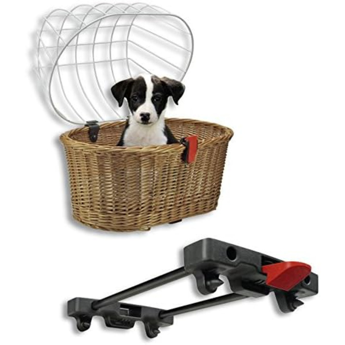 Велосумка KLICKfix Doggy Basket, чорна, M, Racktime