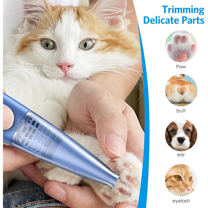 Електричний триммер для догляду за подушечками лап собак Brifit, бездротовий, USB, 2 режими, тихий, для грумінгу