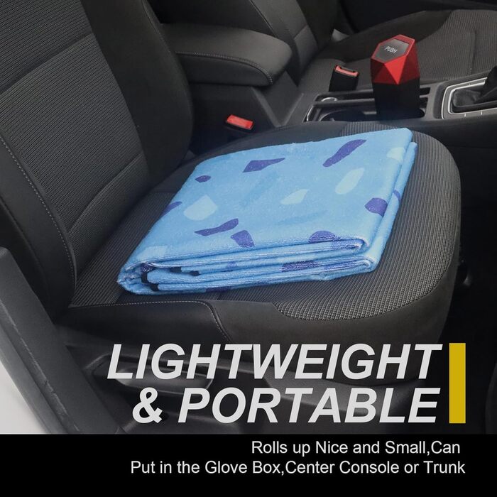 Водонепроникний чохол на сидіння заднього ряду для авто: легкориків, позашляховиків, вантажівок (синій мармур)