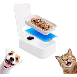 Автоматичний годівник для котів та собак ALL FOR PAWS з таймером, для сухого та вологого корму, миється в посудомийній машині