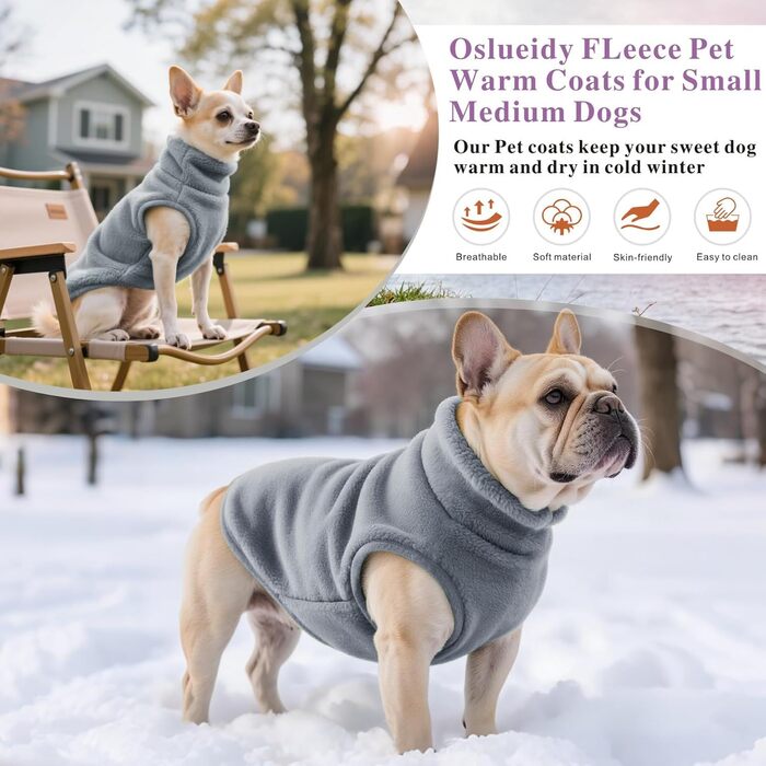 Теплий зимовий одяг для собак: куртка, худі, пуловер, комбінезон. Зимові куртки для собак, худі та пуловери для малих, середніх та великих собак (зелений, сірий). X-XXL