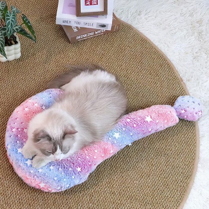 Подушка для собак CHULPET, велика, знімний чохол, світиться в темряві, м'яка підголовник для глибокого сну