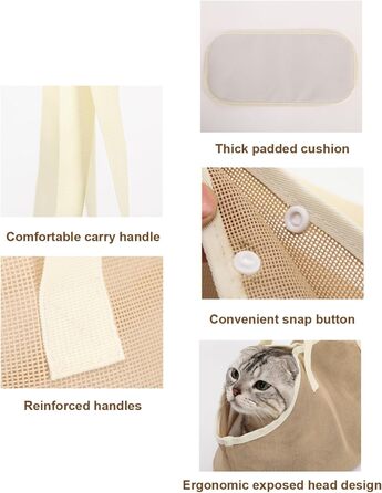 Транс-сумка для котів, мереживна тканина, для кошенят, переноска для котів та собак на вулицю, портативна переноска для домашніх тварин, для власників тварин, для подорожей, до ветеринара, для догляду, для походів, для велосипеда