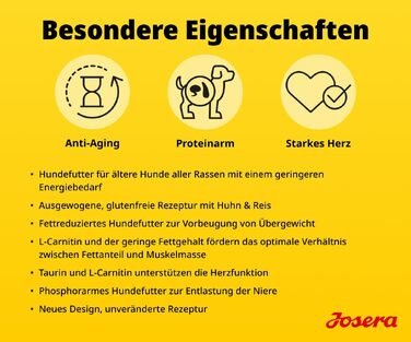 Сухий корм для дорослих собак старшого віку JOSERA Balance, 12.5 кг