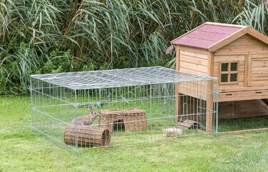 Вольєр для тварин Trixie Natura з кришкою, оцинкований, 216×65×116 см