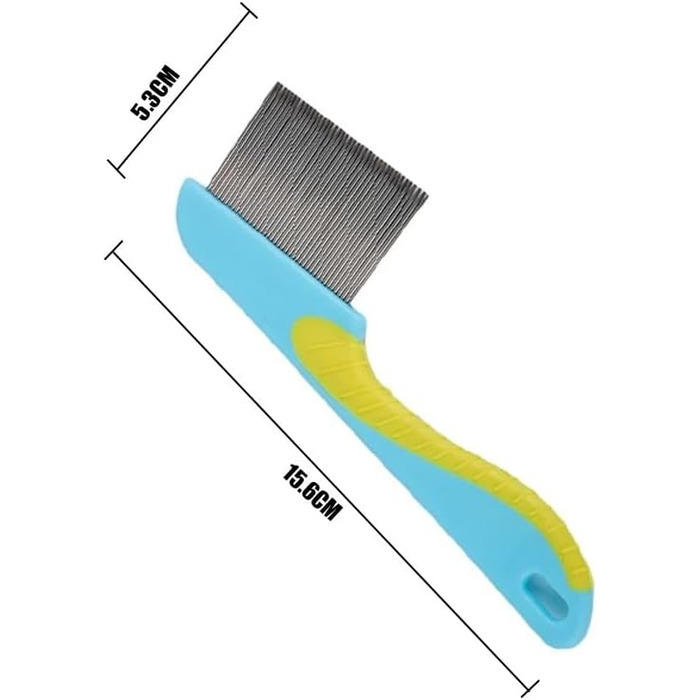 Бурштук для догляду за шерстю котів з довгим хутром, щітка для собак та котів, гребінець для котів, щітка для догляду за домашніми тваринами, для кошенят, кроликів, інструмент для видалення шерсті, масажна чистка, Knot Blue