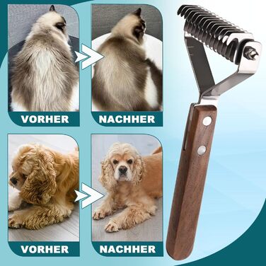 Тріммер для підшерстка Coat King, щітка для собак та котів, 14 лез, 184*62 мм