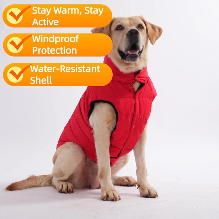 Зимова куртка LovinPet для собак, двостороння, розміри M, L, XL, куртка з ґудзиками, вітронепроникна, снігонепроникна та водонепроникна, темно-зелена та сіра для холодної погоди