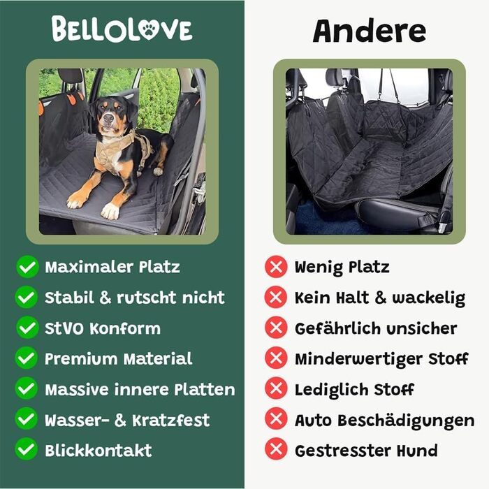 Автомобільний захист для заднього сидіння Bellolove Automatte - килимок для собак, 137x155 см, оранжевий