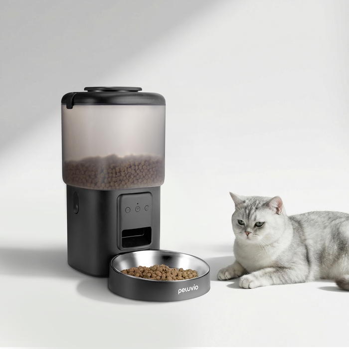 Автоматичний годувальник для котів та собак Peluvio Crispy з Wi-Fi, 4.5 л