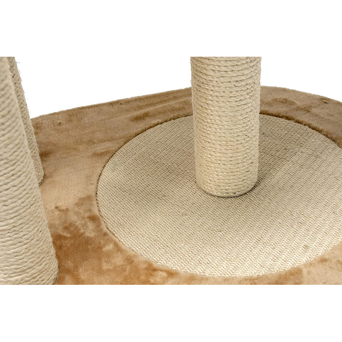 Дряпак Karlie Banana Leaf III, 103x58x158 см, бежевий, будиночок для котів