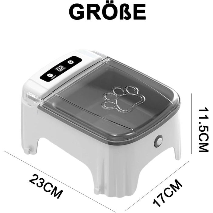 Автоматичний годівник для котів та собак Frienhund з таймером, велика ємність