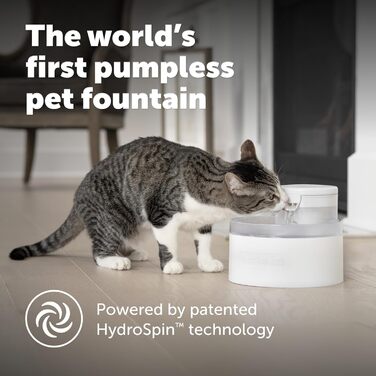 Автоматичний фонтан для котів і малих собак PetSafe Viva, 1,8 л, тиха помпа, фільтр, легке очищення, для дому