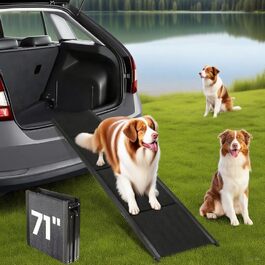 Рампа для собак Gadpiparty 180x50 см, автоскладана, до 136 кг, антиковзка поверхня, для SUV, вантажівок та високих входів