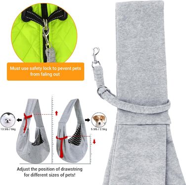 Транспортна сумка для собак Lyneun 6 кг, сіра: зручна переноска для прогулянок та подорожей