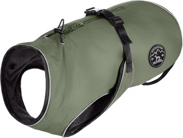 Водонепроникний теплий дощовик для собак Hunter Uppsala, хакі, 2в1 знімний підкладка, розмір 30