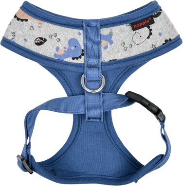 Шлейка для собак Puppia Baba, без нудоти та тяги, регульована, для малих та середніх собак, індійський рожевий, розмір L (синій, S)