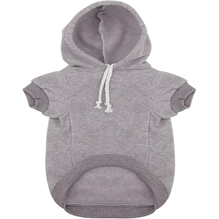 Світшот Izefia для собак Security Rdc: теплий пуловер з бавовни для маленьких та середніх собак, сірий, 4XL (обхват грудей 82 см)