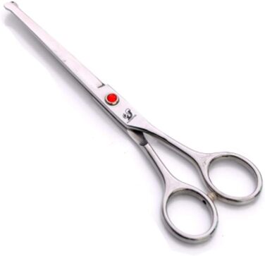 Ножиці для грумінгу собак 6.5 дюймів з безпечними закругленими кінцями, нержавіюча сталь, для професійного грумінгу та домашнього використання, підходять для собак, котів та кроликів