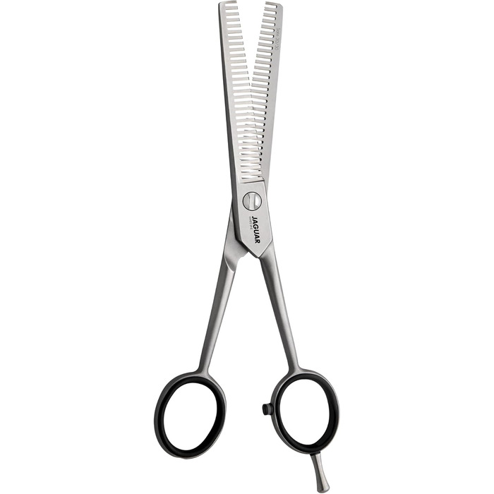 Ножиці для вирівнювання волосся JAGUAR SATIN 30/30 6.0' | Професійні ножиці для перукарів з 30 зубцями для вирівнювання з призматичним заточуванням | Матові | Зроблено в Німеччині