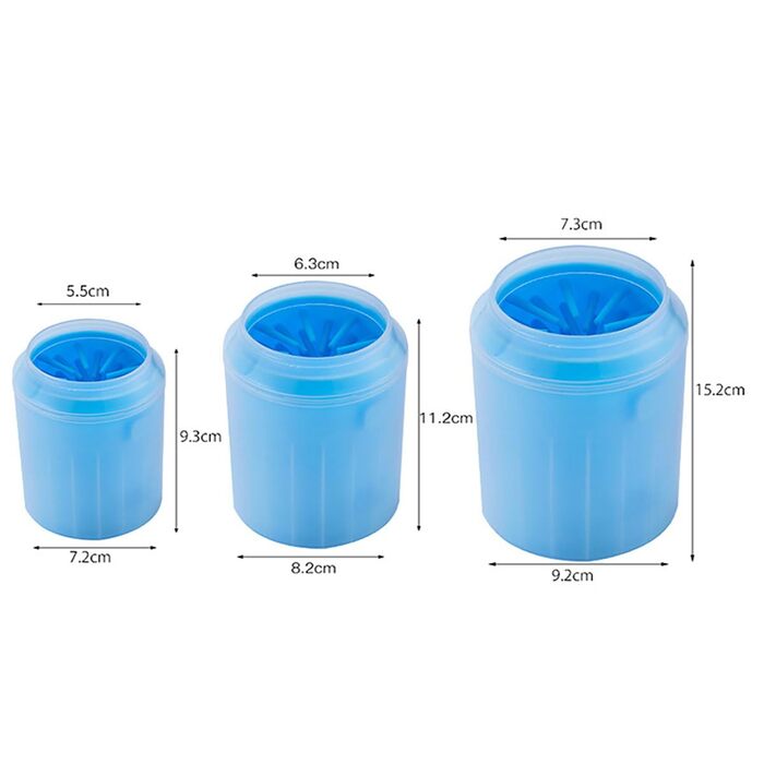 Очисник лап для собак Doggo-Twist: портативний, з м'якими силіконовими щетинками. Підходить для собак та котів, швидке очищення (зелений, M)