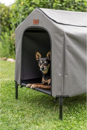 TRIXIE 2в1 будка для собак, переносна, знімний дах, водонепроникна, сонцезахисна, піднята, для дому та вулиці, 78x62x82 см