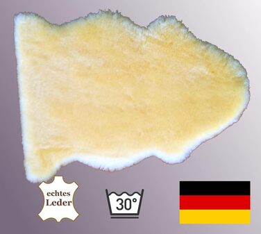 Шкіряний лежак для собак та котів Merino-Lammfell, X-Large, 100 см. Медична обробка, легко миється (30°C). Німецька якість.