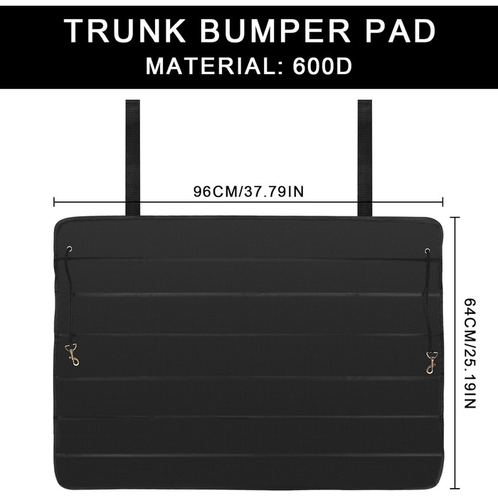 Захист вантажного простору автомобіля, 96 x 64 см: захист для собак, килимки в багажник, універсальний захист