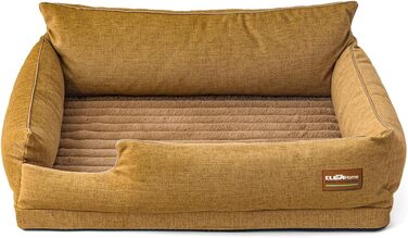 ClevaHome Ортопедичне собаче ліжко/софа для маленьких собак та котів – водовідштовхувальний та пральний чохол, неслизьке дно, комфортне ліжко з піною типу 