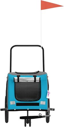 Фармінге для собак Gecheer: міцний та комфортний причіп з оксфордської тканини, блакитно-сірий