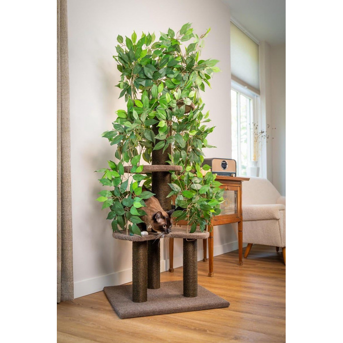 Котячий будиночок-крісло 160 см – стабільний котячий будиночок з змінними подушками – для великих котів – сучасний та декоративний