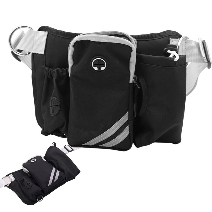 Сумка для собак, дихаюча, з регульованим поясом, для занять спортом, бігу, пляжу, подорожей та тренувань