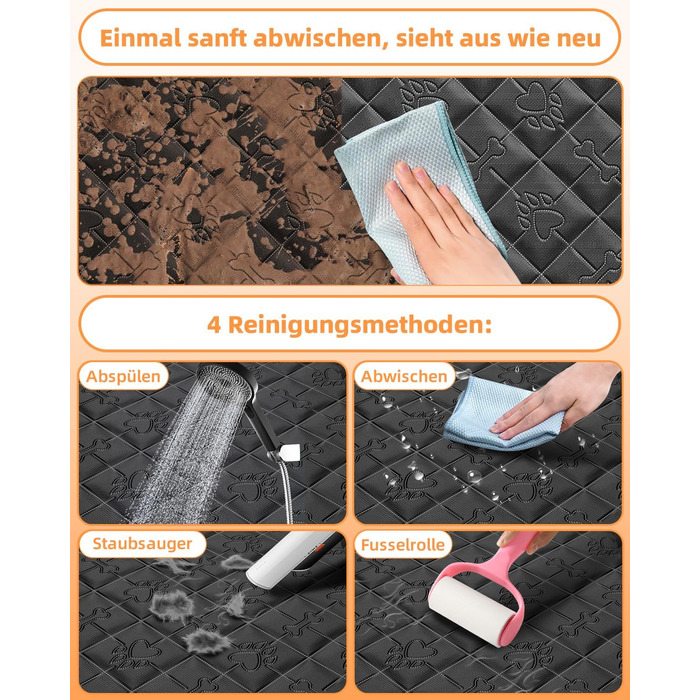 Накладка на сидіння автомобіля для собак, 100% водонепроникна, захист від подряпин, універсальна, з боковими захистами та віконцем для собаки