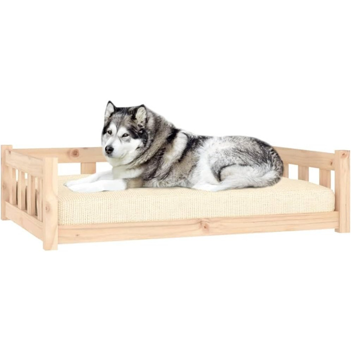 Зручне ліжко для собак та котів з дерева, водонепроникне, 105,5x75,5x28 см, коричневе