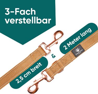 Набір повідка та шлейки для собак – дихаючий, регульований, з м'якою підкладкою та світловідбиваючими елементами – для великих та середніх собак (зелений, S (51-66 см обхват грудей))