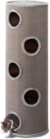 Когтеточка-колона AK for Pets Trend Extreme 120 см, світло-сіра, для котів