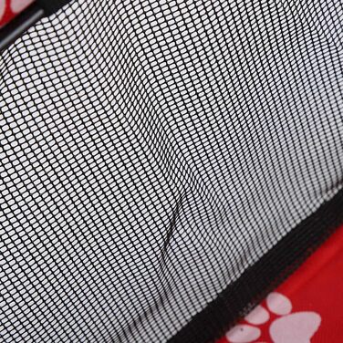 Переноска для тварин з принтом лапок ведмедя, складана переноска для собак з тканини, миється, з ременями безпеки та підтримуючою штангою - комфортна та безпечна для автомобіля та подорожей (сіра штанга з лапками)